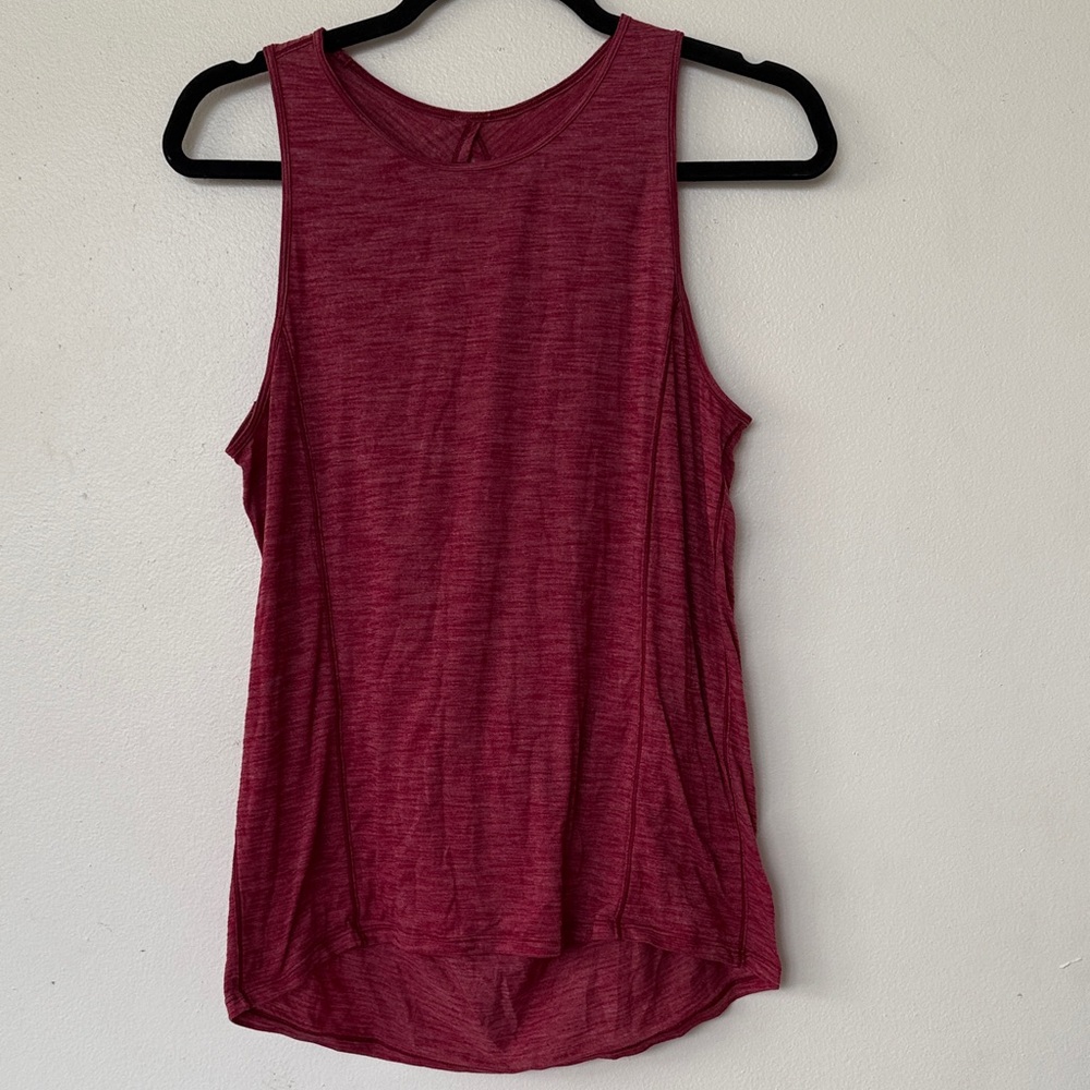 Lululemon Athletica Maroon Tank Top